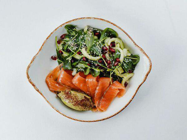 Огонёк - Салат с лососем ракет