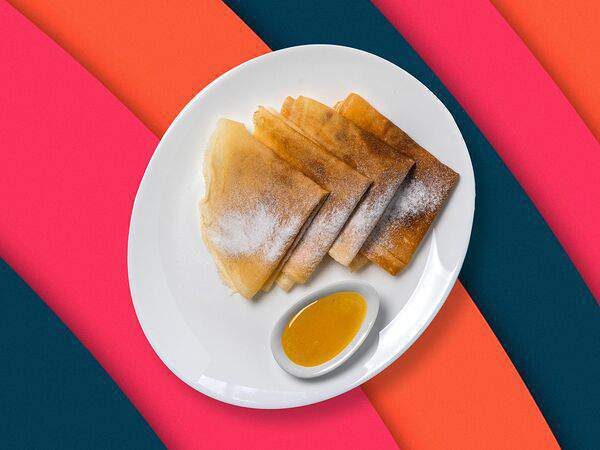 До двери - Блины со сметаной и медом