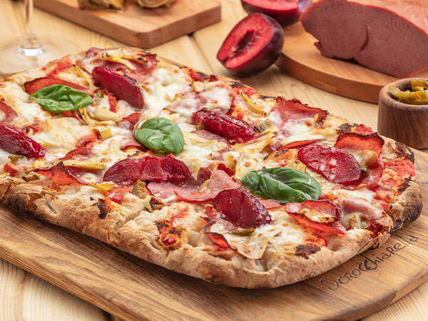 Scrocchiarella - Карпаччо из говядины со сливой и артишоками