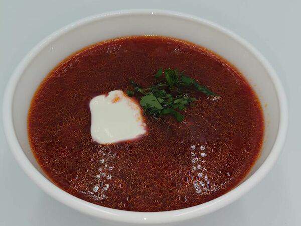 Грильфуд - Борщ с телятиной и черносливом