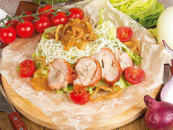 Мушмула - Теплый салат с цыпленком