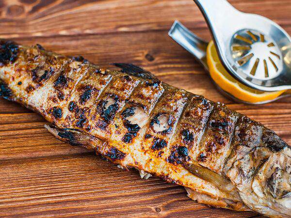 Aura Verdant Restaurant - Форель на гриле