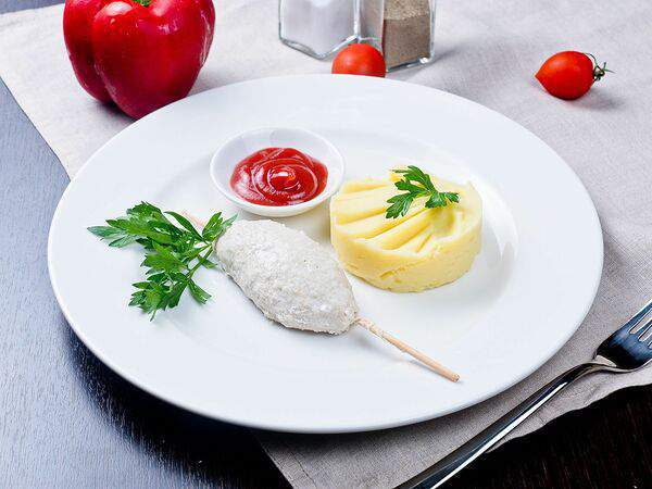 Грильяж - Паровая котлетка из мяса индейки и курицы