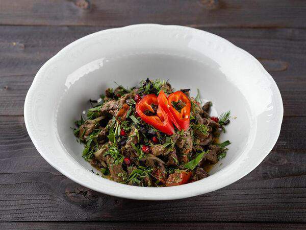 Мечты - Теплый салат с нежной телятиной