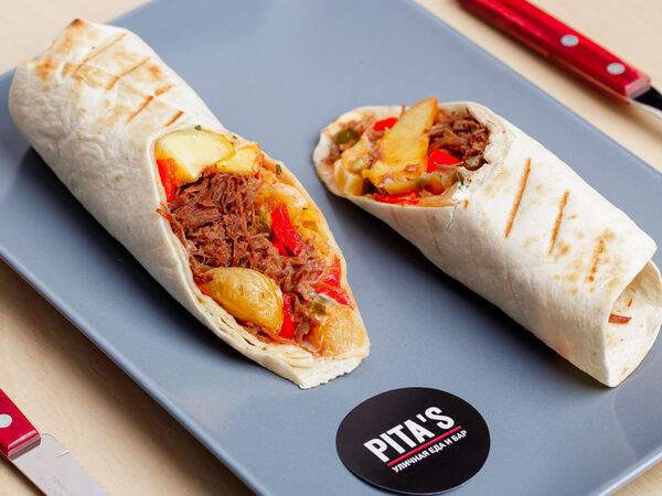 Pita's - Шаверма с лечо и картофелем