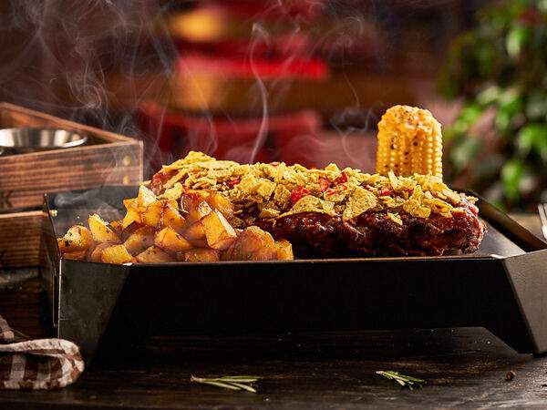 Frank by Баста - Рёбра свиные Баста size Extra Hot с начос