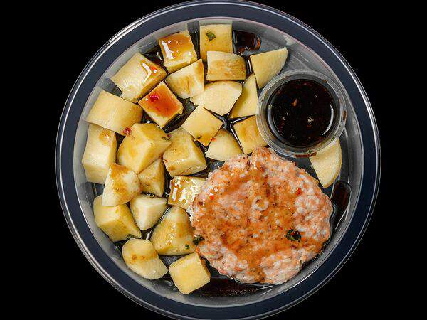 Eattery - Котлета из рыбы с картофелем на пару