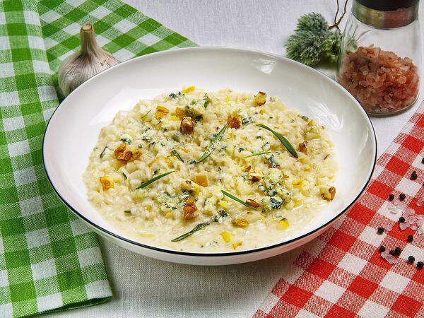 Burrata - Ризотто Груша и Горгонзола