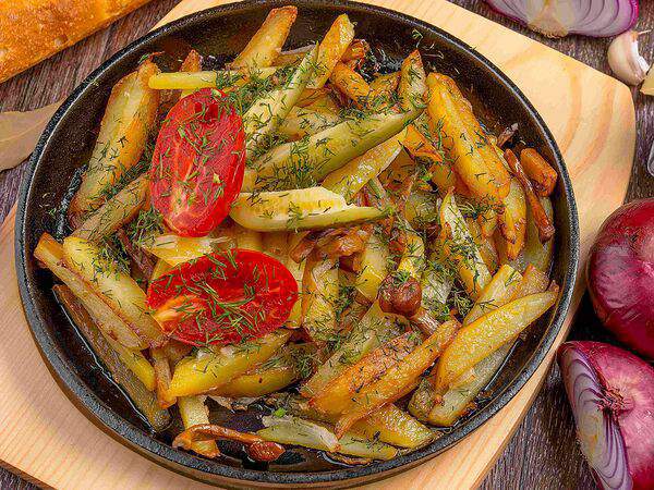 Гриль-бар Кооператив - Картофель жаренный с грибами