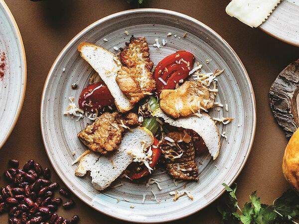 Кинза - Салат с курицей