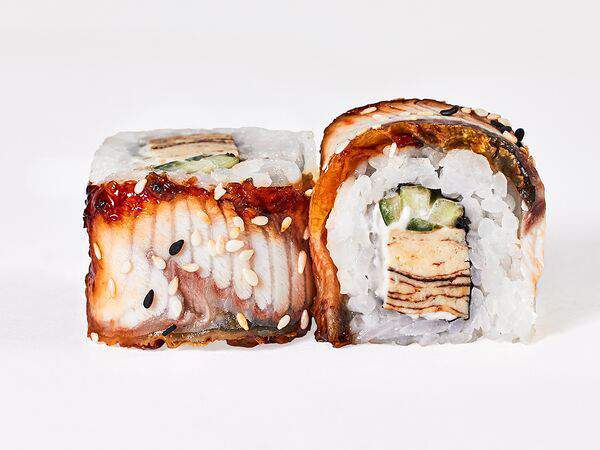 Восточный экспресс - Ролл с угрём и омлетом