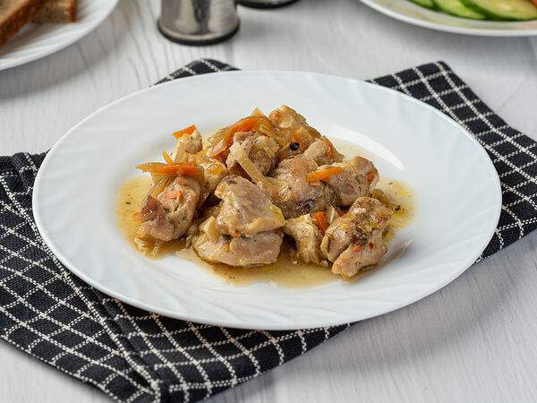 Сактон - Поджарка из куриной грудки с овощами