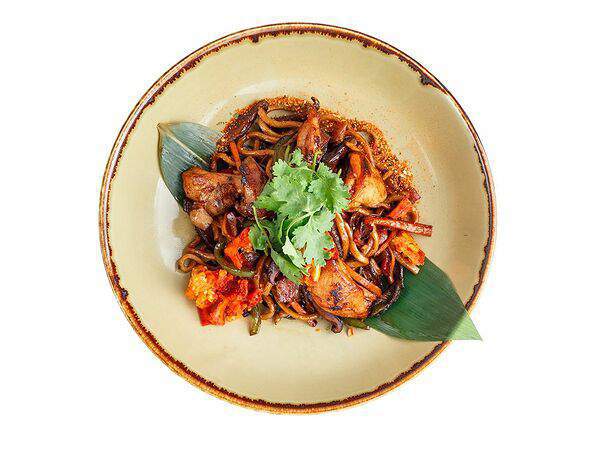 Меконг - Яичная лапша с курицей и беконом