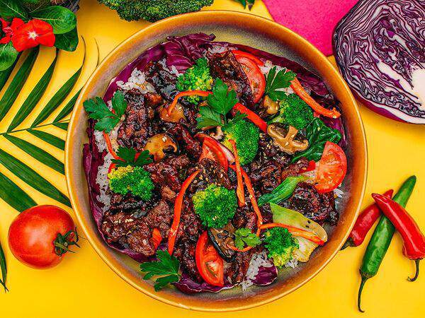 Лето - Жареный рис с креветками