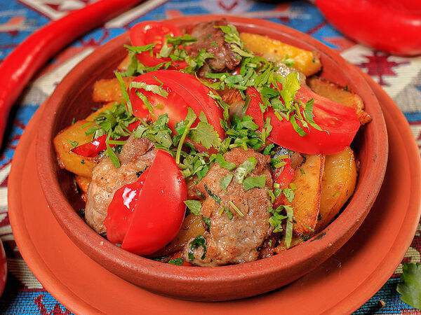 Megobari - Оджахури со свининой