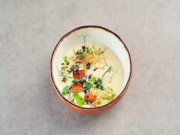 Pivino - Сырный крем суп с лососем