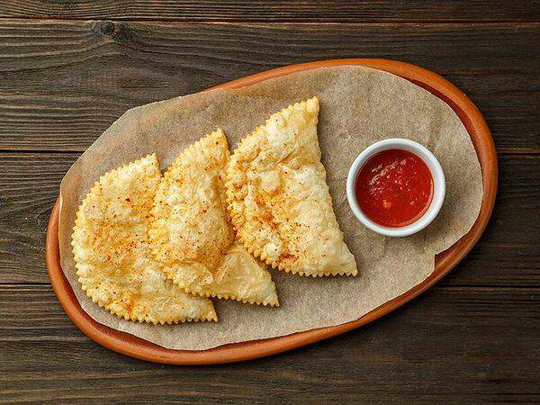 Чучвара, мангал и печи - Мини-чебуреки с телятиной