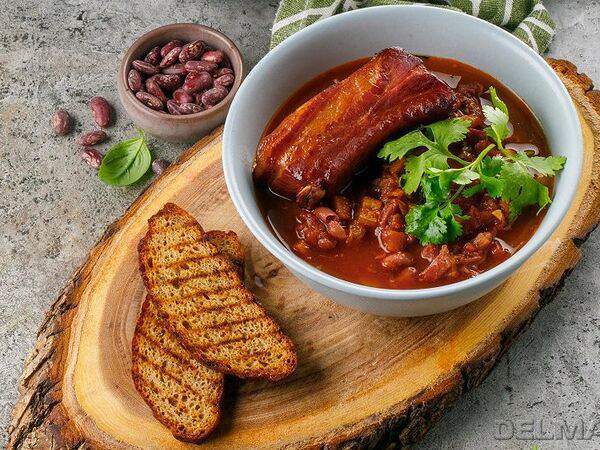 Кофейня №1 - Фасолевый суп с копчёностями