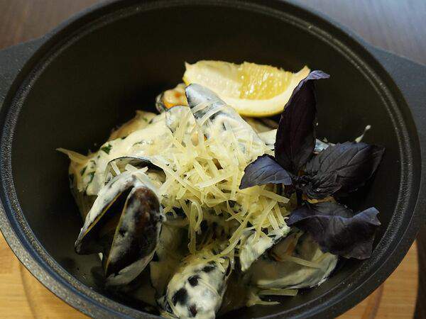 Семейное - Мидии в сливочном соусе