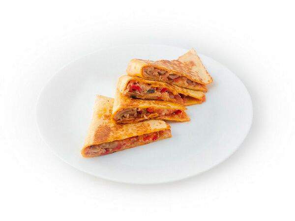 Алана мама - Кесадилья с курицей и грибами