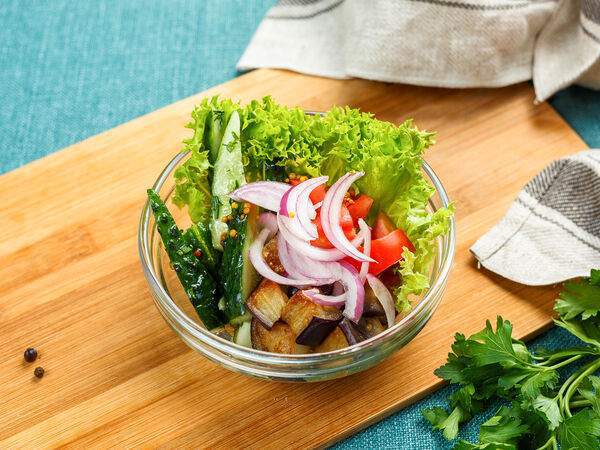 Ресторан быстрого обслуживания Вилка ложка - Салат Паназиатский с баклажаном