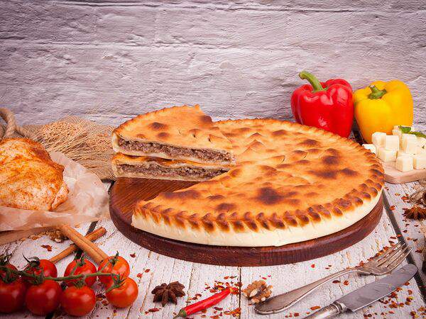 Осетинские пироги и пицца - Постный пирог с грибами