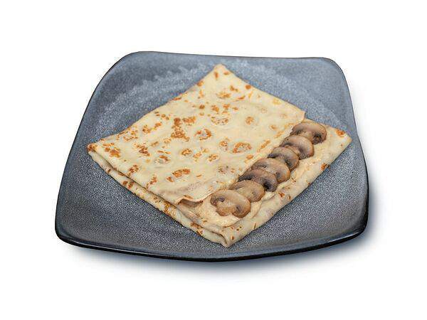 Русские блины - Блин с шампиньонами и белыми грибами