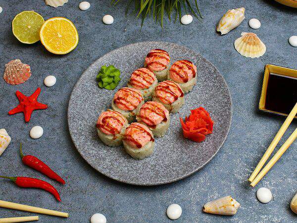 Может суши - Запеченный ролл Chicken Star