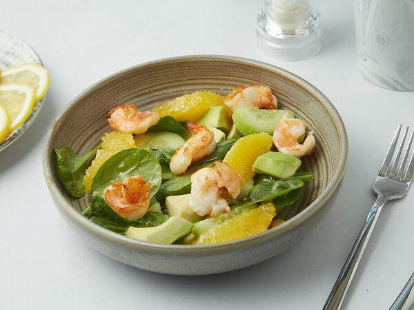 Гурмерия De Paris - Салат с креветками и апельсином