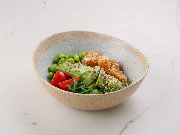 Гаврош - Боул с лососем, авокадо и киноа