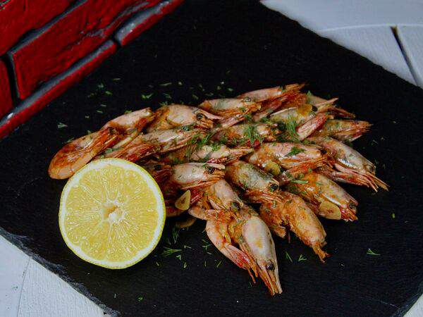 Суши кушай - Креветки чесночные