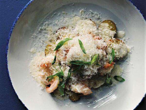 Lilu kitchen - Креветки, пармезан, картофель