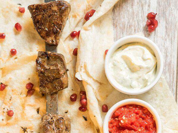 Миндаль - Телячья печень с курдюком