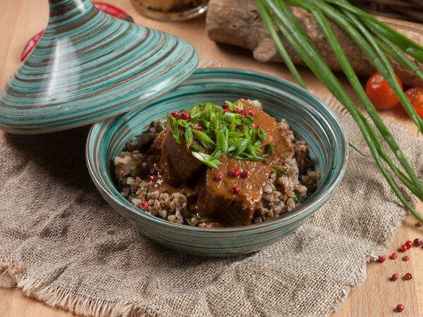 Едалия - Костровая гречка с грибами и говядиной