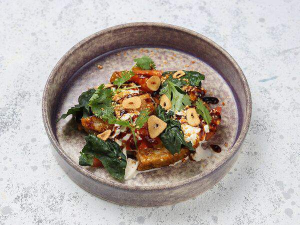 Васаби - Баклажаны со страчателлой и томатами