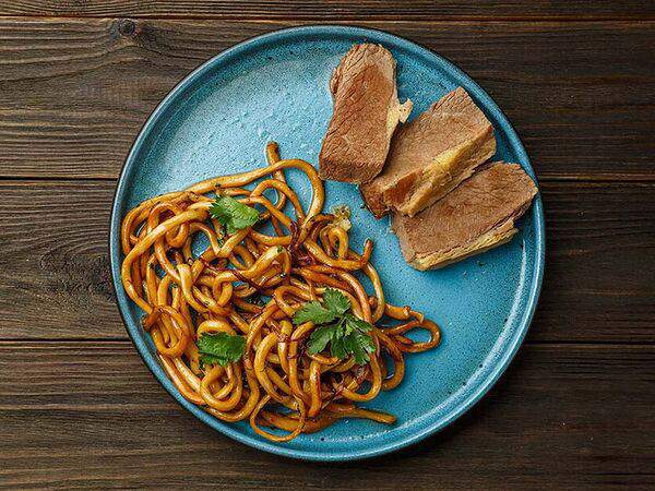 Чучвара, мангал и печи - Грудинка из печи с домашней лапшой