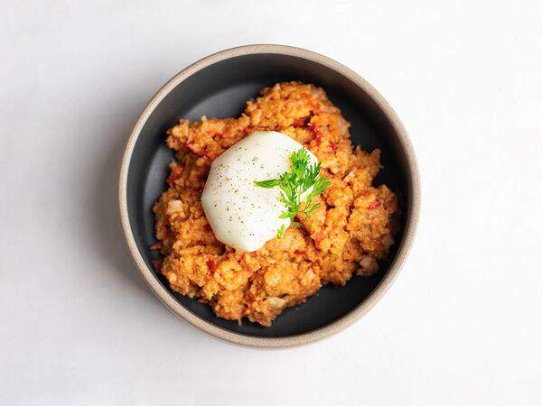 Здрасте кафе - Томатная овсянка с идеальным пашотом