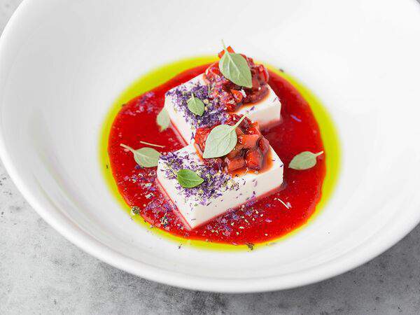 Osteria Mario - Базиликовая панна котта