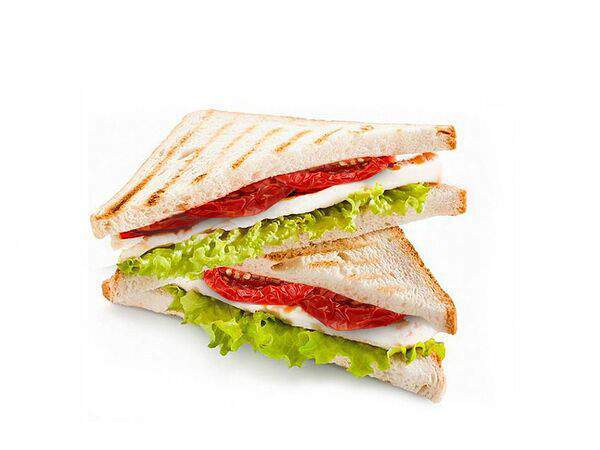 Тарелка - Сэндвич с моцареллой и вялеными томатами