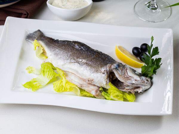 Ресторан Пашмир - Сибас на пару