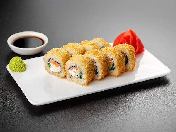 Якинори - Ролл Наслаждение с лососем и зеленым луком