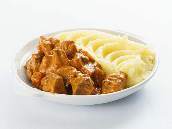 Мастер ланч - Гуляш из индейки с картофельным пюре