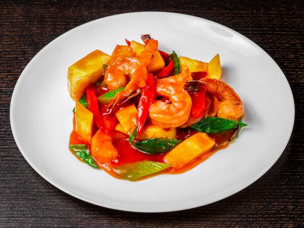 AzianA - Тигровые креветки в кисло-сладком соусе