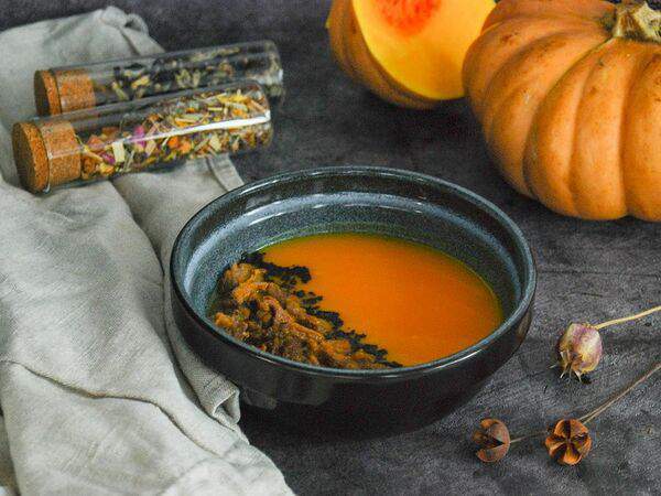 Prosto кофе & кухня - Тыквенный крем-суп с томленой телятиной