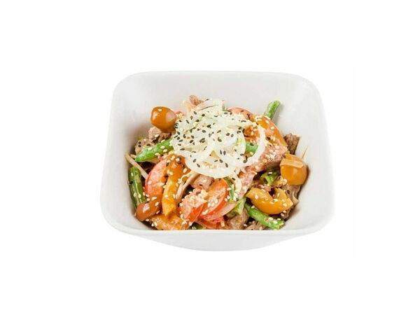 Shikado - Салат с говядиной и стручковой фасолью