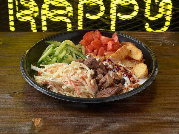 Vлаvaше - Шаверма на тарелке Техасская