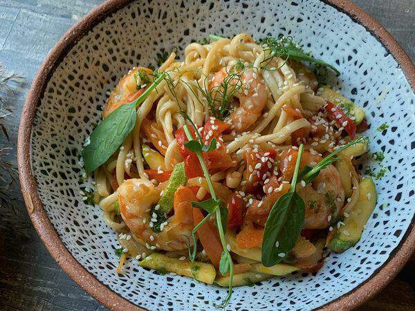 Али Баба - Жареный лагман с креветками