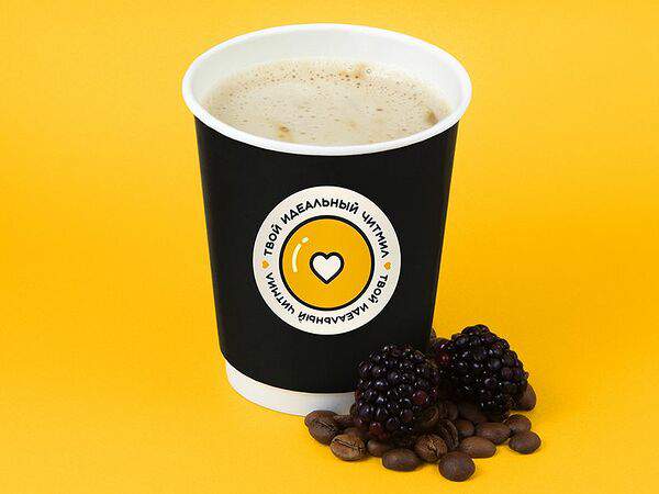 Читмил пончик - Кофе Латте ежевичный