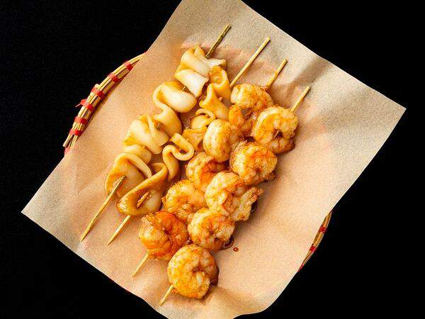 Cho хочешь? - Шашлычок из кальмара