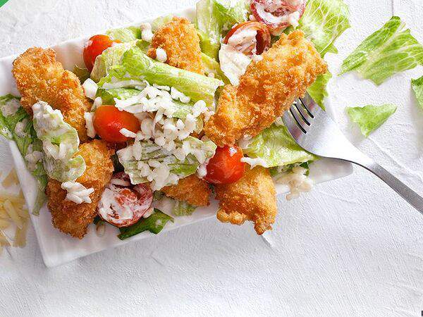 Жемчужина моря - Салат Цезарь с курицей